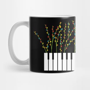 Piano Keybords Flowering Mug